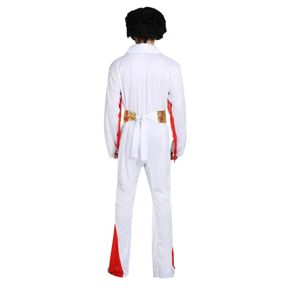 1970s Elvis Retro Costume 70s Costumes Jumpsuit| PajmasBuy