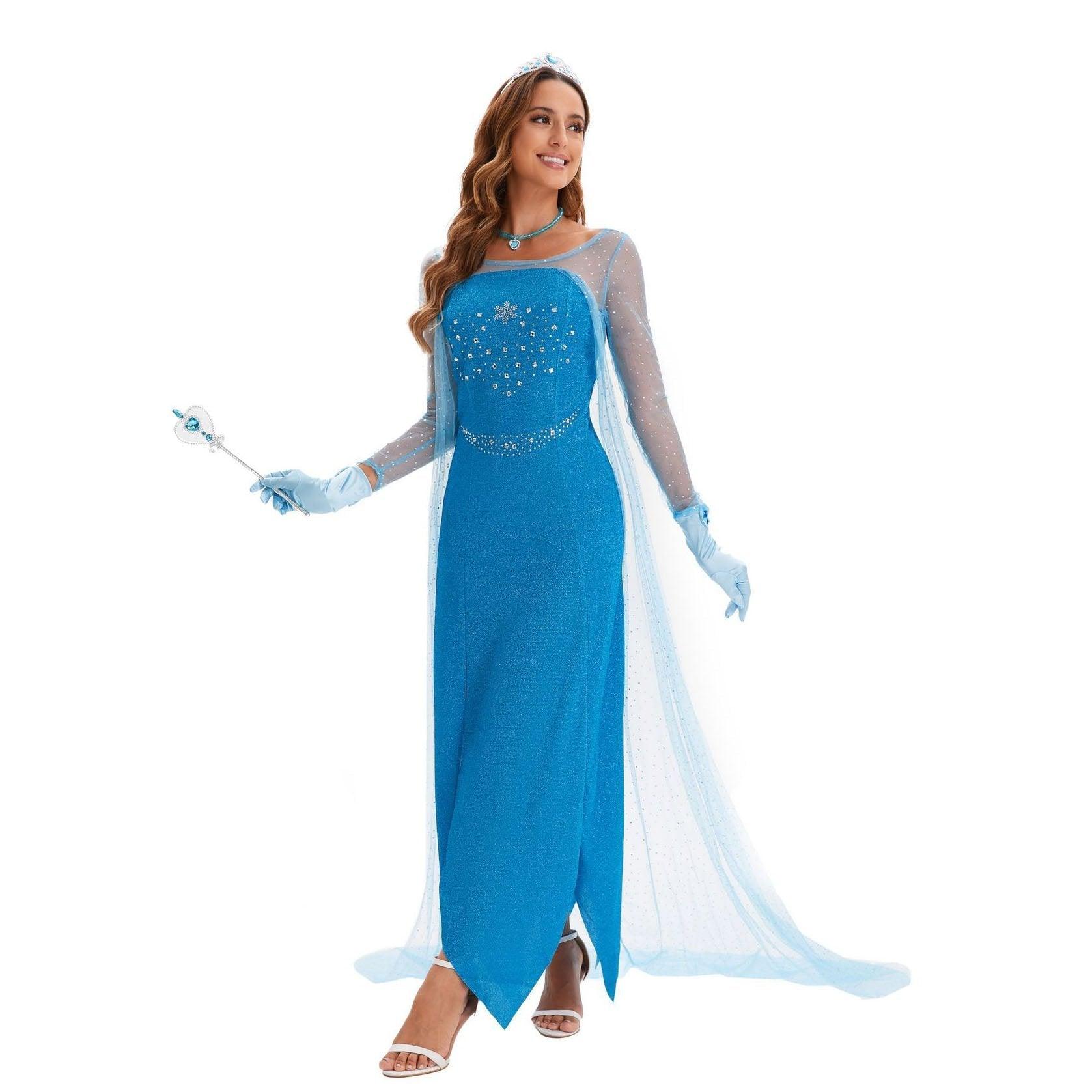 2024 New Elsa Frozen Queen Costume Carnival Cosplay Suit - Pajamasbuy