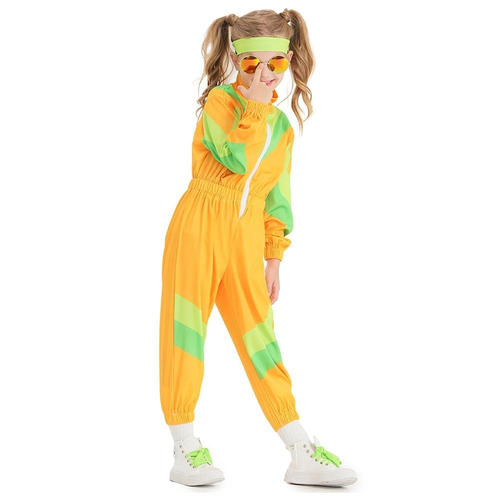 80s Retro Disco Costumes Cosplay Halloween Jumpsuit Outfit For Kids - Pajamasbuy