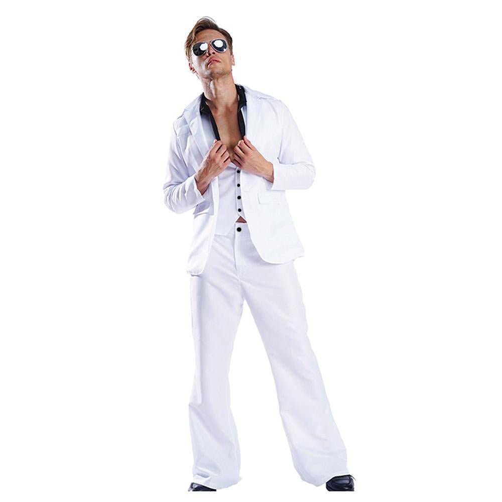 Buy80s Retro Disco Costumes Cosplay Halloween Suit Outfit For Men Now Cheaper With 3 - 5 Days Ship - PajamasBuy