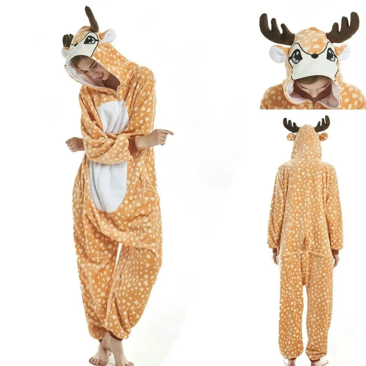 Adult New Deer Kigurumi Onesies Pajamas Costume - Pajamasbuy