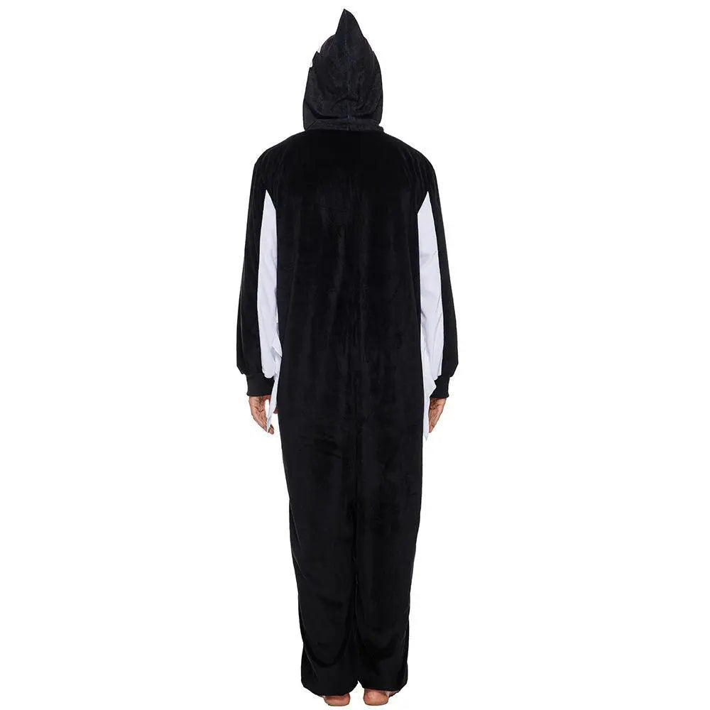 Adult White Haunt Fluffy Ghost Hooded Pajamas Halloween Horror Costume Scream - Pajamasbuy