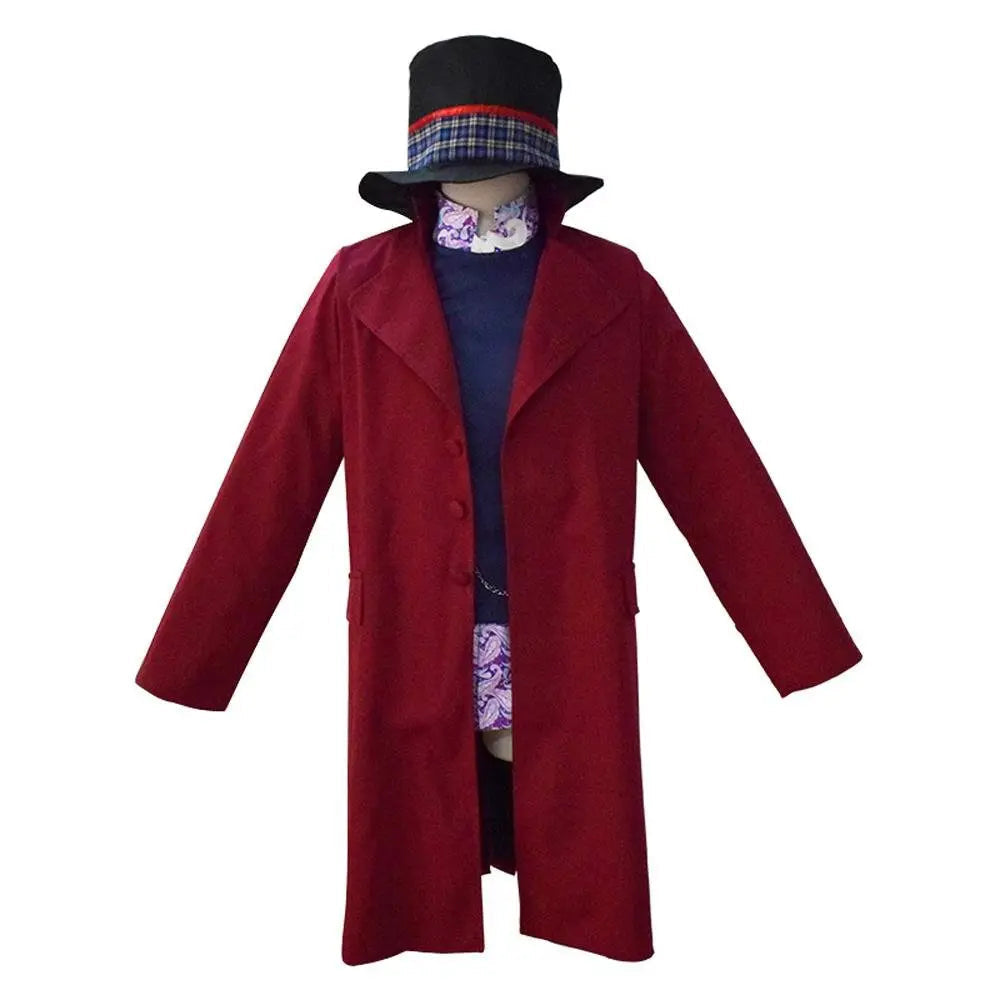 Adult Willy Wonka Charlie and the Chocolate Factory Johnny Depp Cosplay Costume Outfits For Men - Pajamasbuy