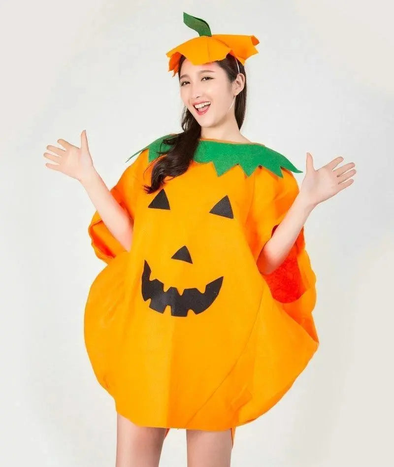 Adult Women Men Pumpkin Halloween Costume Party Wear - Pajamasbuy