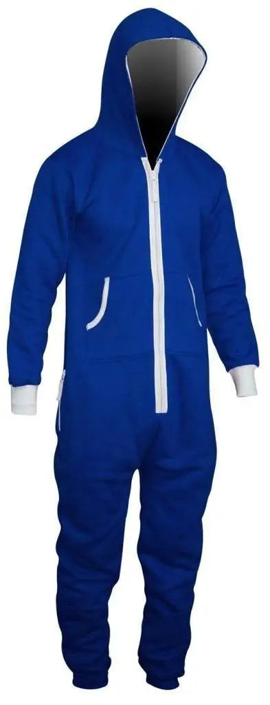 Adults Men Jumpsuit Zipper Hoodie Tracksuit Onesie Pajamas - Pajamasbuy