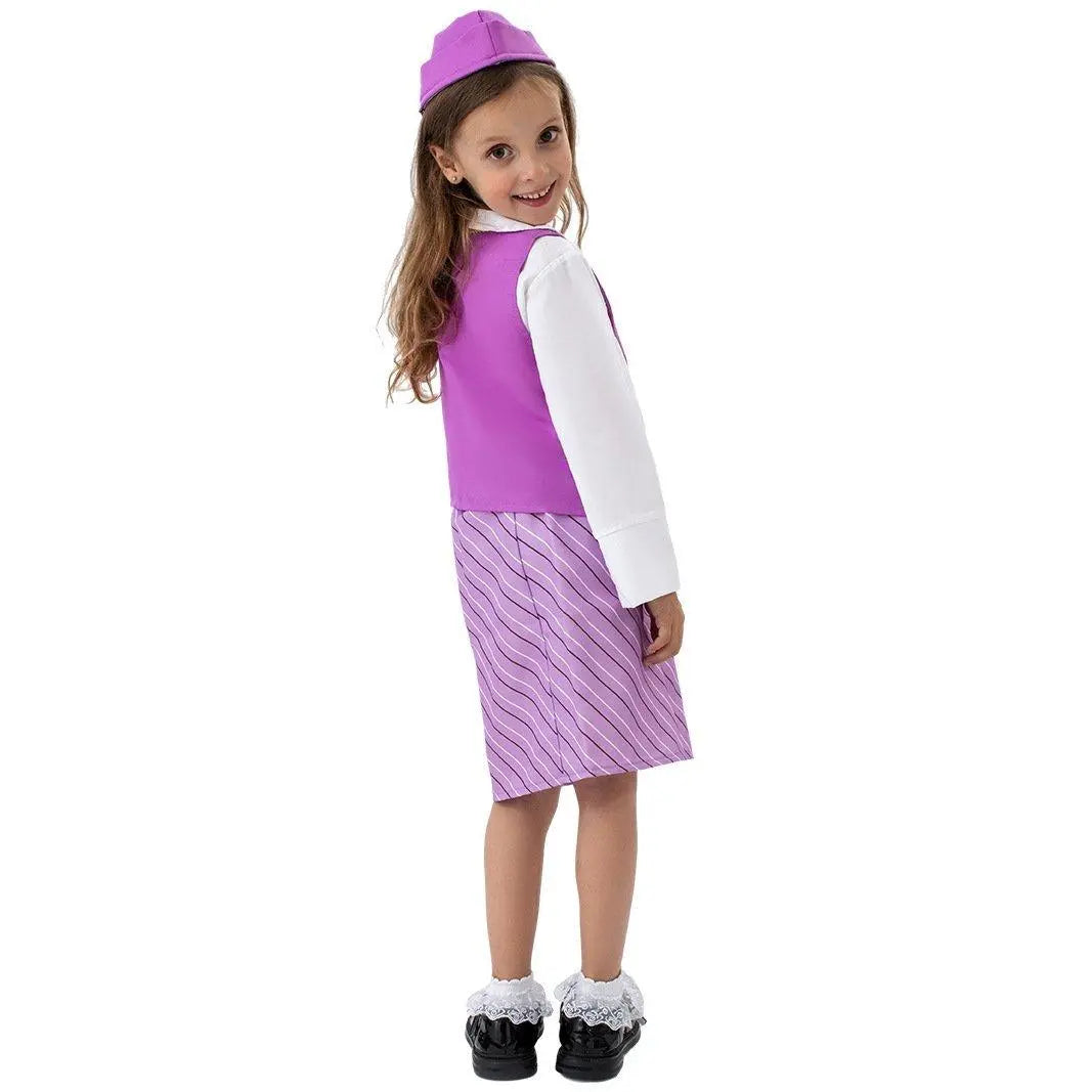 Airline Stewardess Cosplay Costume Flight Attendant Costume For Kids - Pajamasbuy