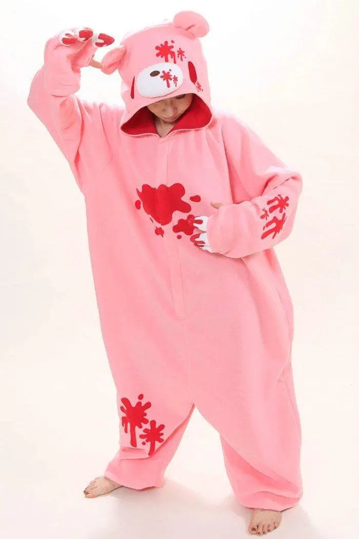 Alice in Wonderland Bear Kigurumi Onesies Pajamas Costume - Pajamasbuy