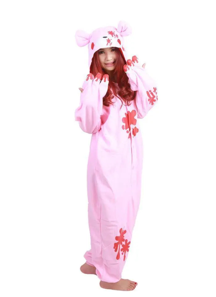 Alice in Wonderland Bear Kigurumi Onesies Pajamas Costume - Pajamasbuy