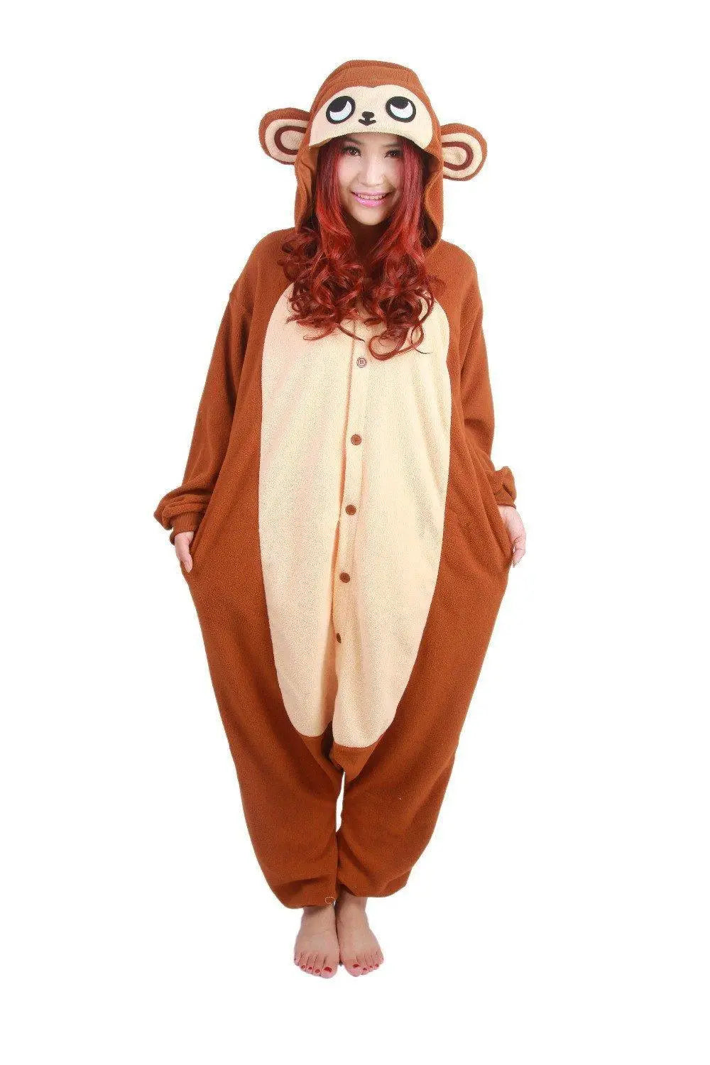 Animal Adult Monkey Onesies Hoodie kigurumi costume Pajamas - Pajamasbuy