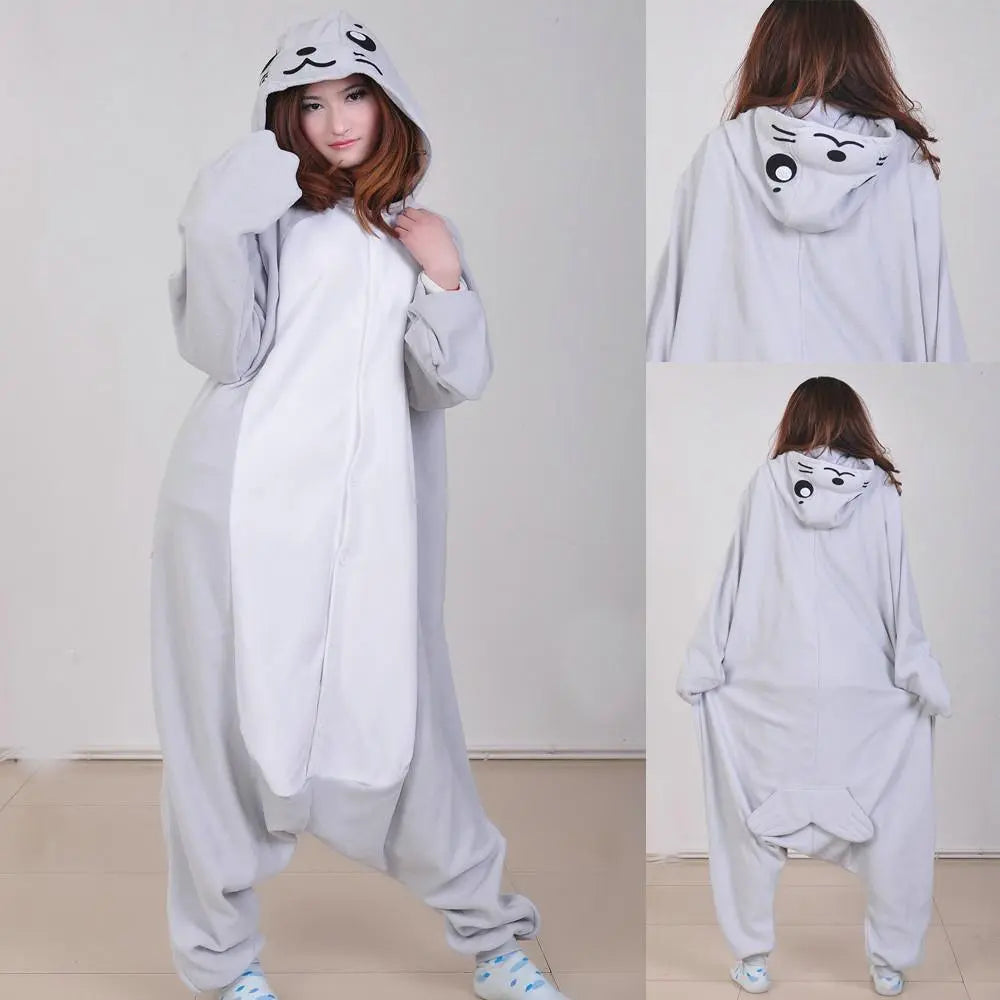 Animal Cartoon Seals Kigurumi Onesie Pajamas Cosplay Costume - Pajamasbuy