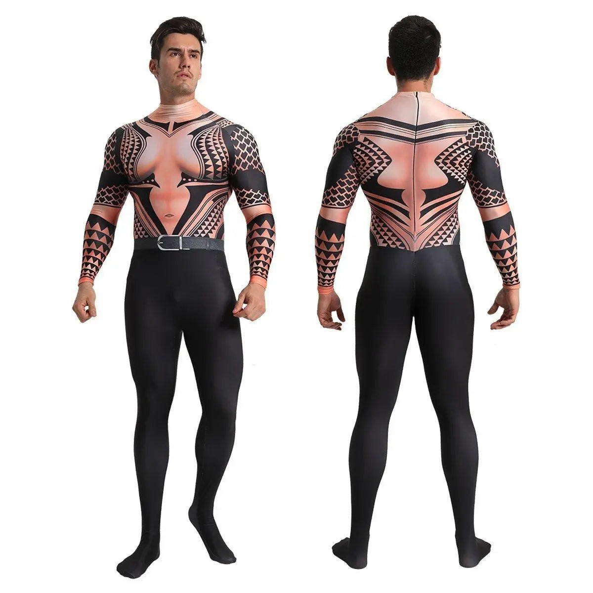 Aquaman Arthur Halloween Fancy Family Cosplay Costume Zentai Jumpsuit - Pajamasbuy