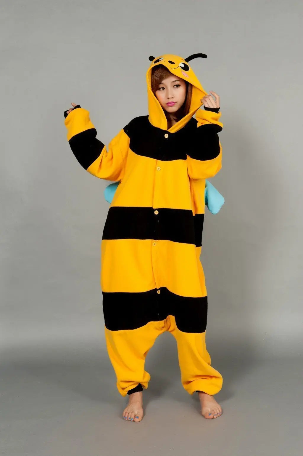 Bee Pajamas Kigurumi Onesies Hoodie Animal Costume - Pajamasbuy