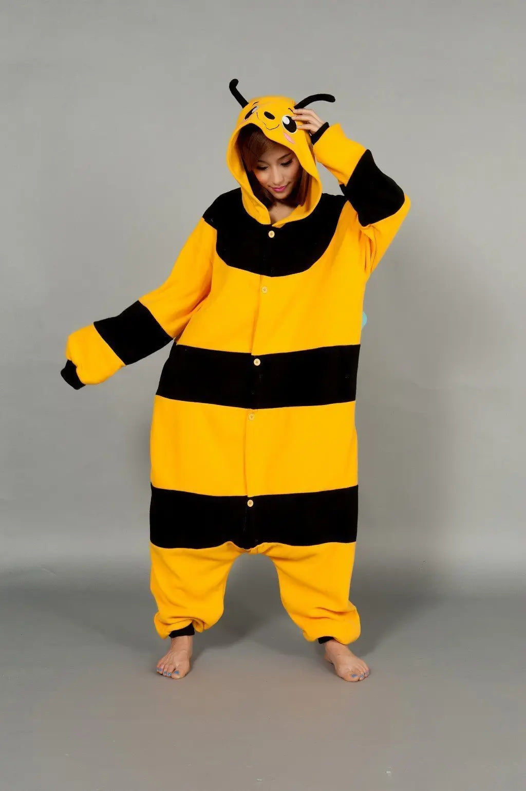 Bee Pajamas Kigurumi Onesies Hoodie Animal Costume - Pajamasbuy