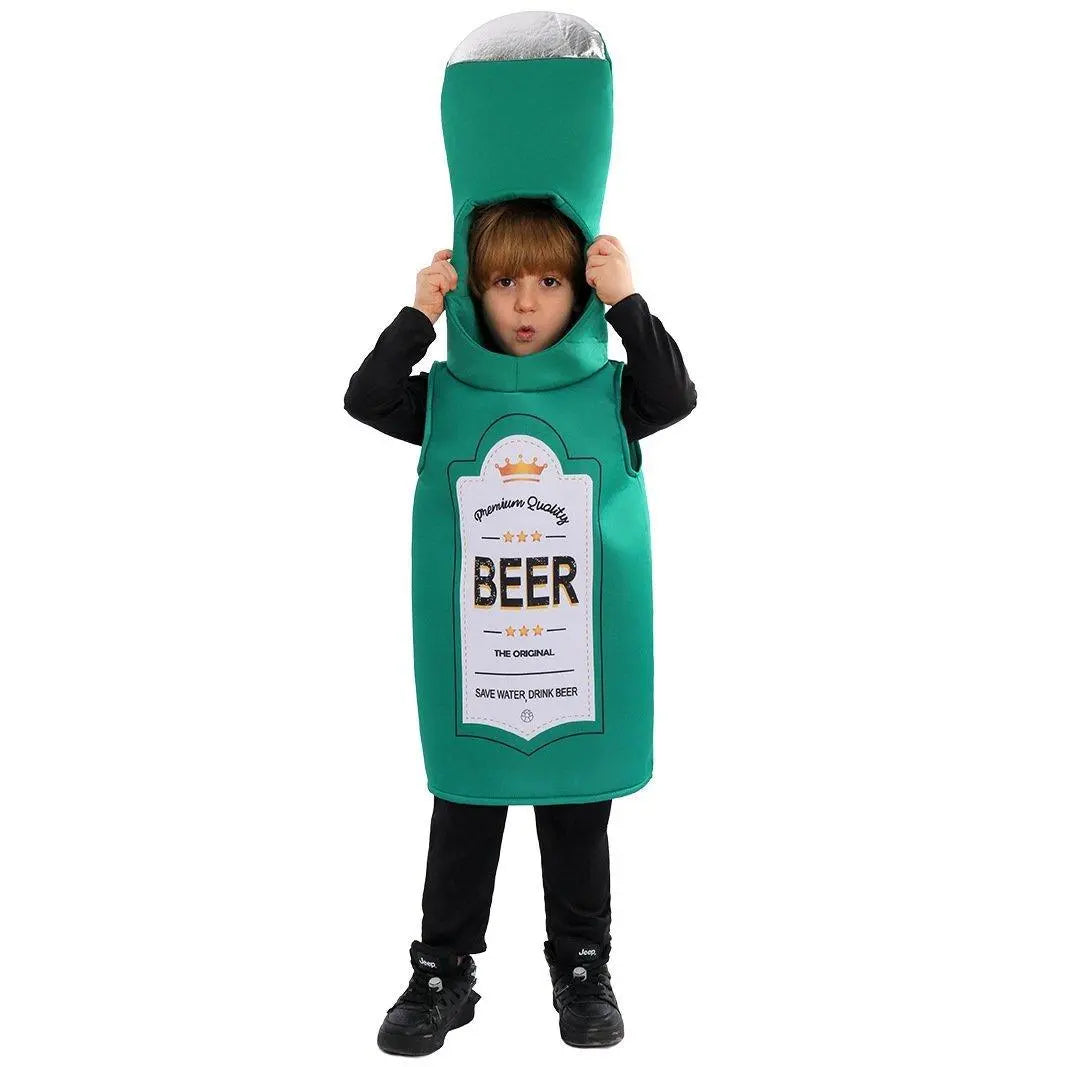 Beer Wine red Bottle Cosplay Costume Children's Day and School Festival Performance Outfit - Pajamasbuy