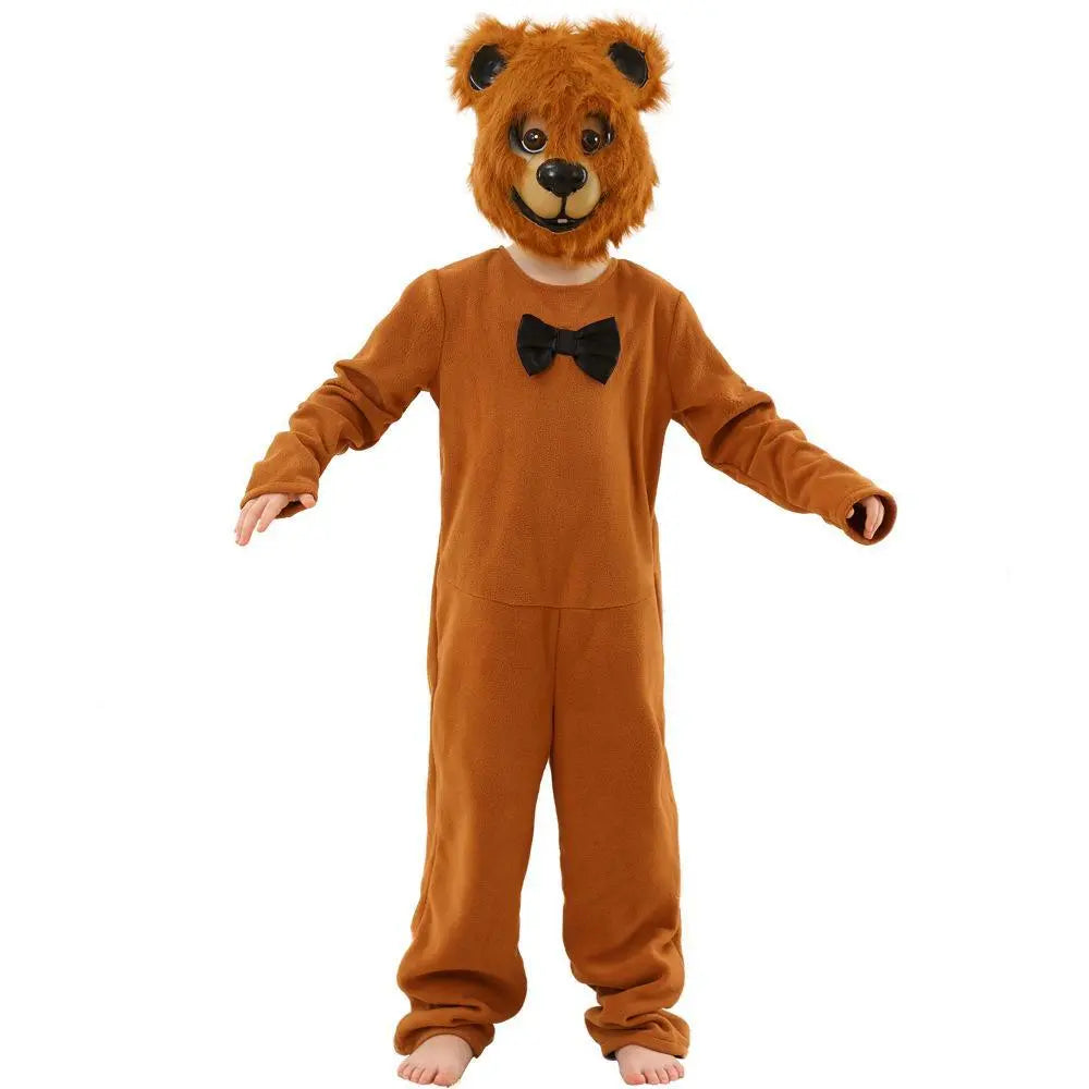 Brown Bear animal furry costume Children's Day Matching Pets Party Halloween - Pajamasbuy