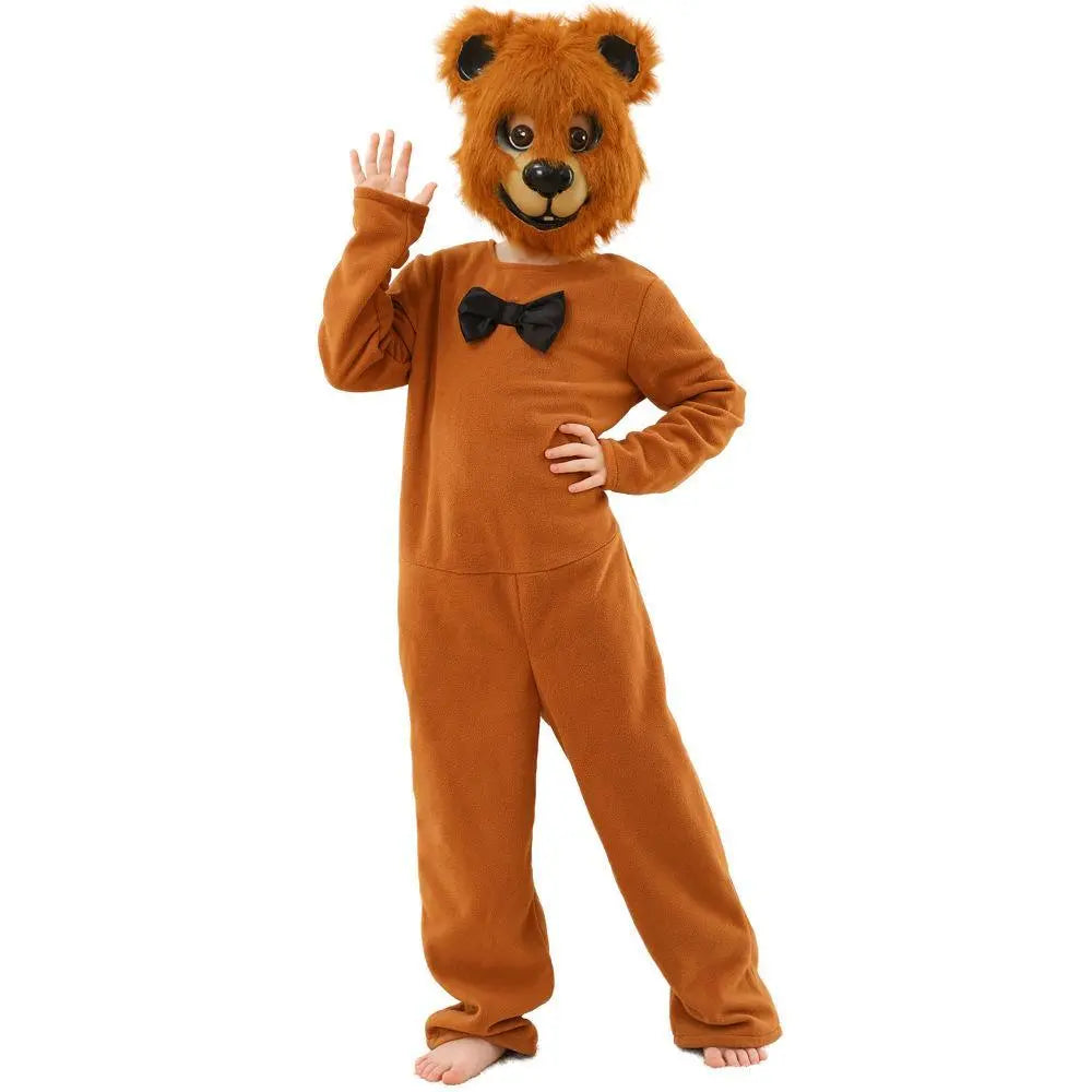 Brown Bear animal furry costume Children's Day Matching Pets Party Halloween - Pajamasbuy