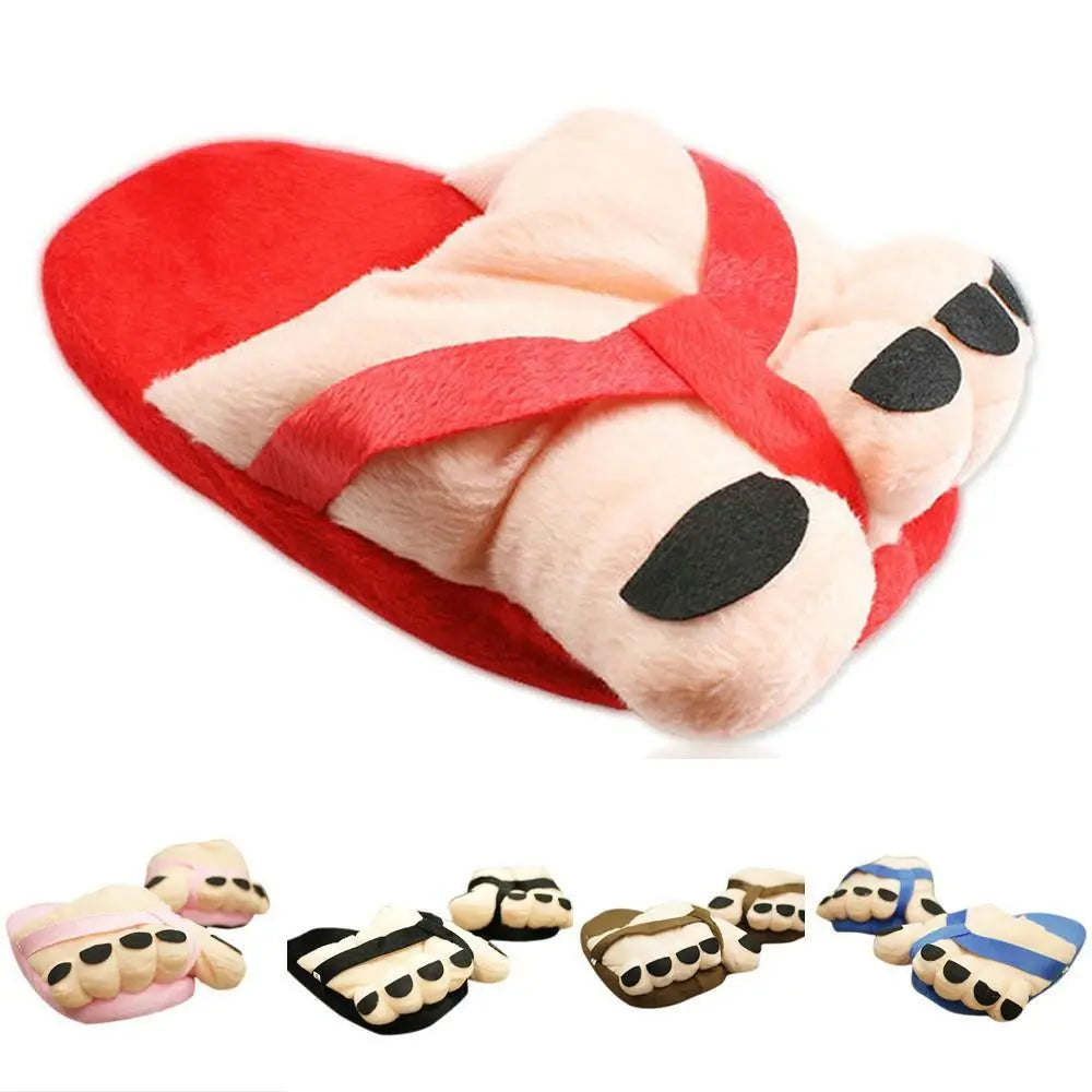 Cartoon Big Toes Funny Winter Warm Slipper Household Plush Shoes - Pajamasbuy