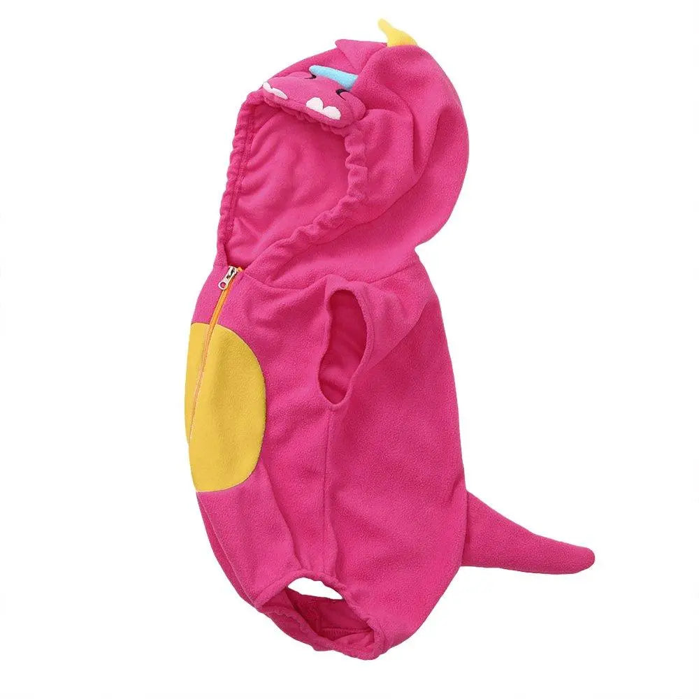 Children's Costume Cute Dinosaur Rose Red Shape One - piece Romper - Pajamasbuy