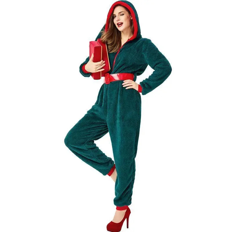 Family Matching Tree Onesies Green Hooded One - Piece Pajamas - Pajamasbuy