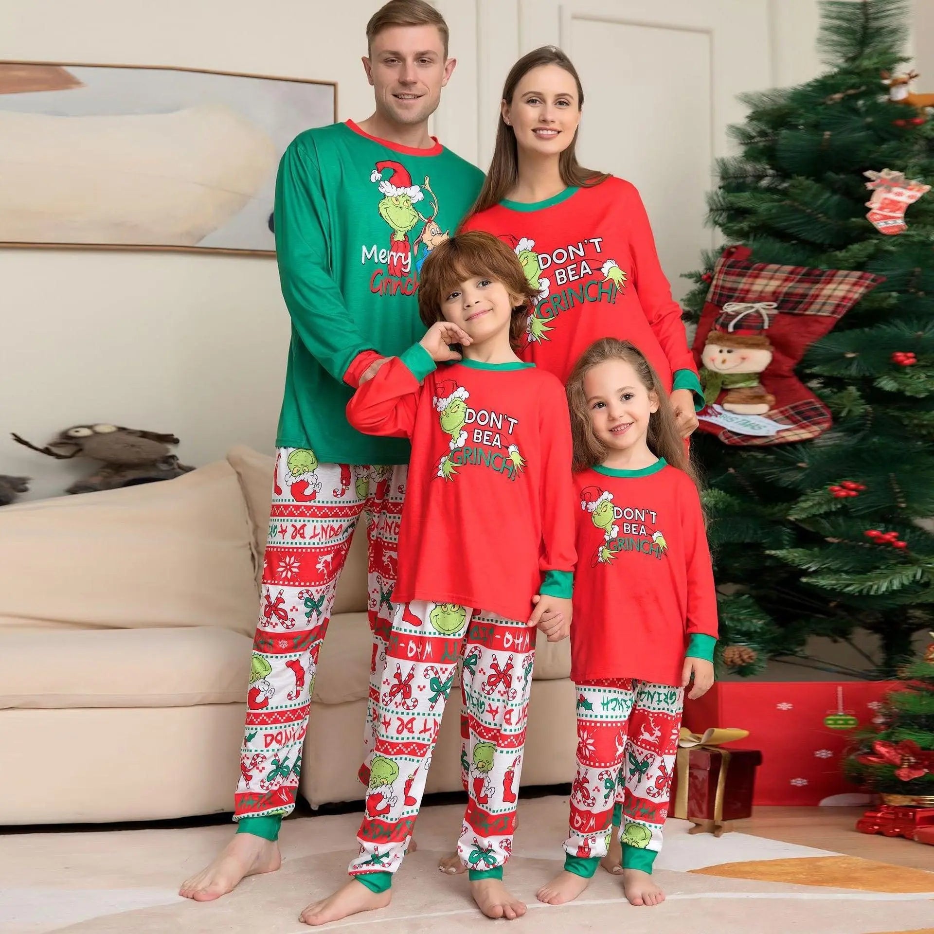 Christmas Monster Animation Family Couples Matching Pajamas Party Sets - Pajamasbuy