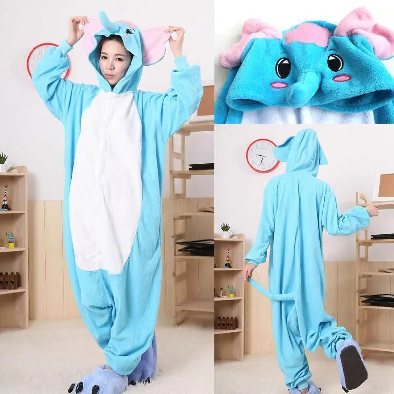 Dumbo Elephant Pajamas Onesie Hoodie Animal Costume Kigurumi - Pajamasbuy