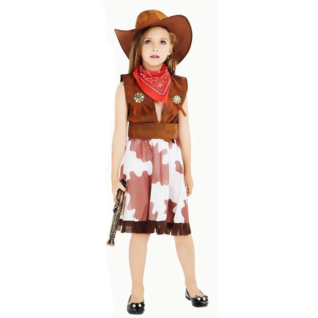 Matching outfit classic wild west fancy dress western cowboy stage costume - Pajamasbuy