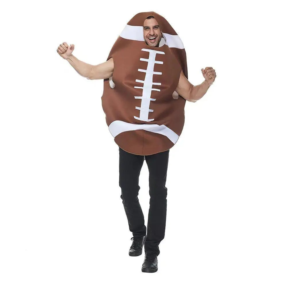 Funny Rugby Sports Equipment Halloween Carnival Suit Cosplay Costume For Adults - Pajamasbuy