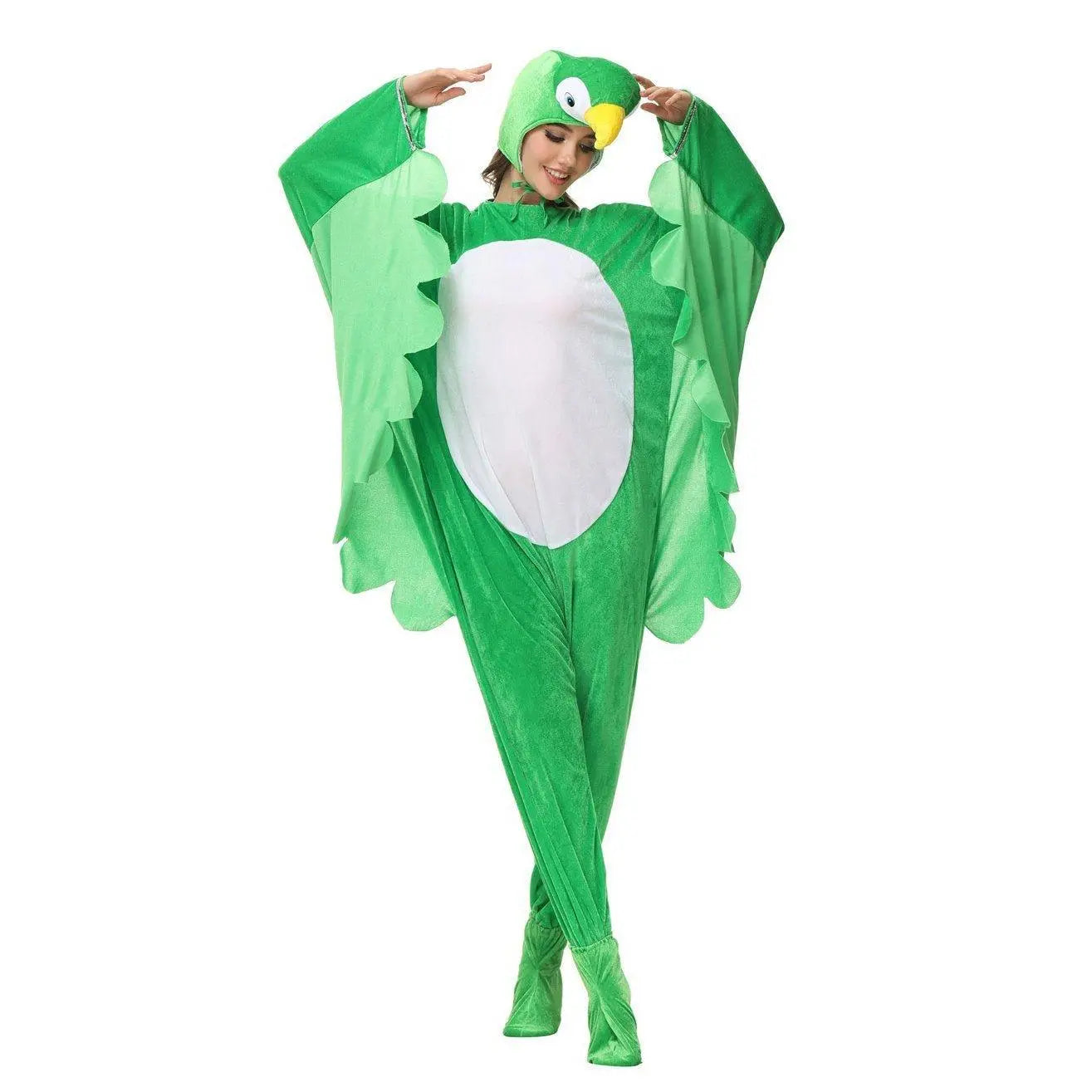 Funny Swan and Parrot Animal Kigurumi Onesies Cosplay Costume Jumpsuit - Pajamasbuy