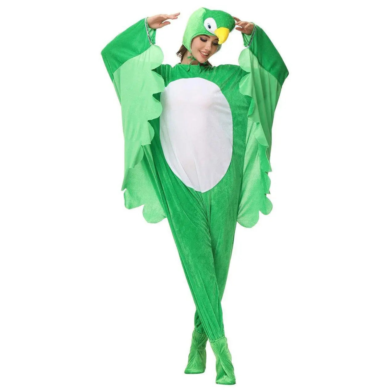 Funny Swan and Parrot Animal Kigurumi Onesies Cosplay Costume Jumpsuit - Pajamasbuy