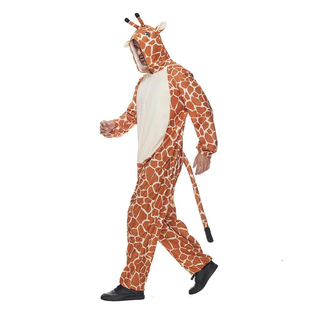 Giraffe Animal Kigurumi Onesie Party Performance Costume for Adults - Pajamasbuy