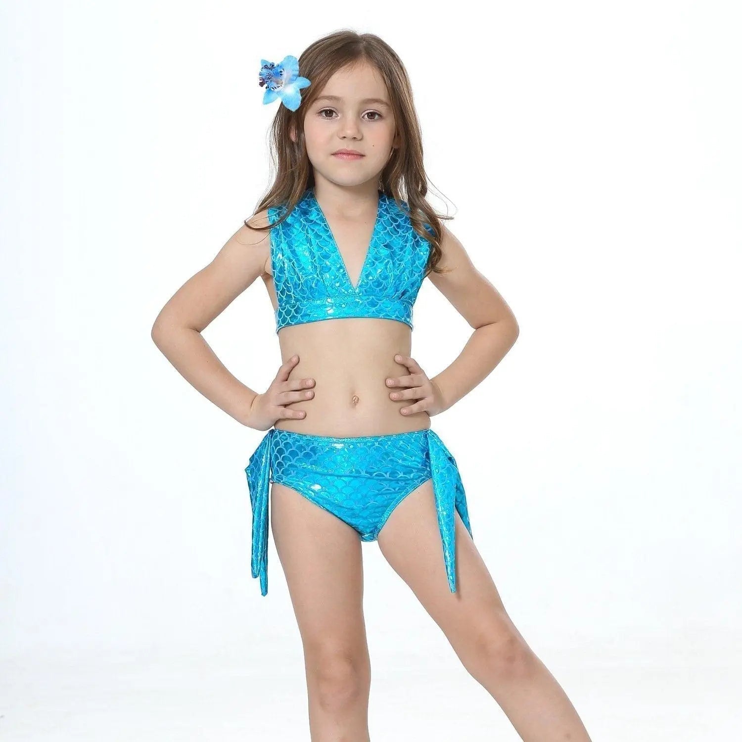 Girl Kids Mermaid Tail Swimwear Bikini Set Bathing Suit Fancy Costume - Pajamasbuy