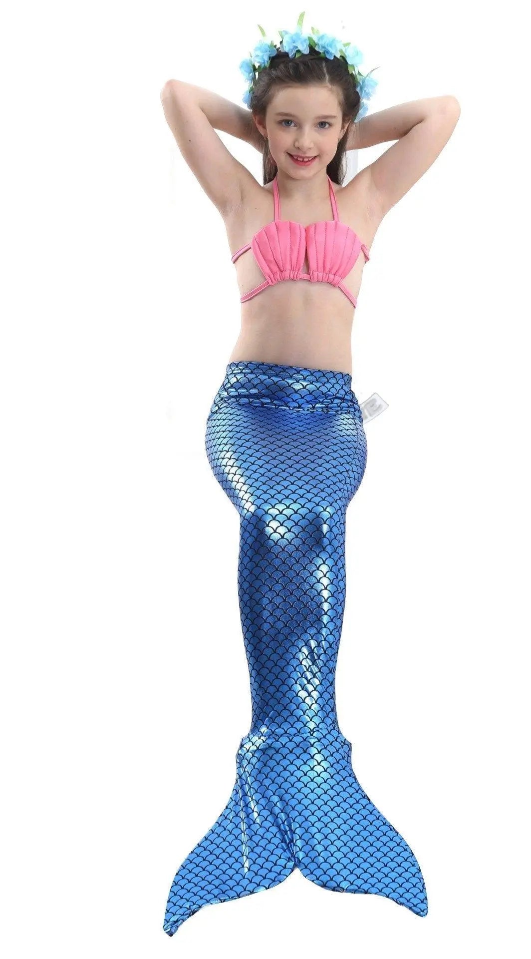 Girls Kids Mermaid Tail Swimwear Bikini Set Swimsuit Swimming Costume - Pajamasbuy