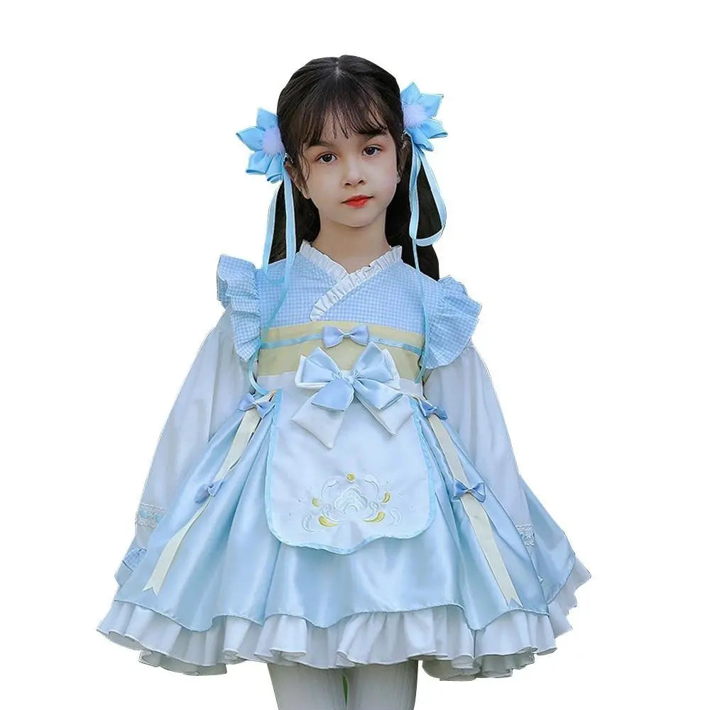 Girls Lolita Dress National Style Hanfu Children's Princess Dress Costumes Party - Pajamasbuy