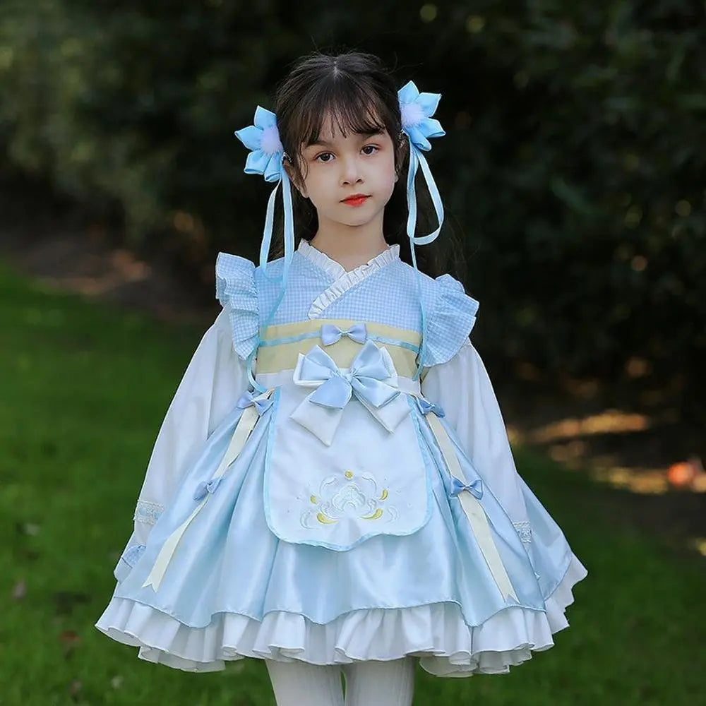 Girls Lolita Dress National Style Hanfu Children's Princess Dress Costumes Party - Pajamasbuy