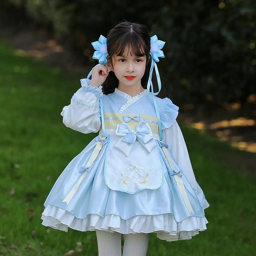 Girls Lolita Dress National Style Hanfu Children's Princess Dress Costumes Party - Pajamasbuy