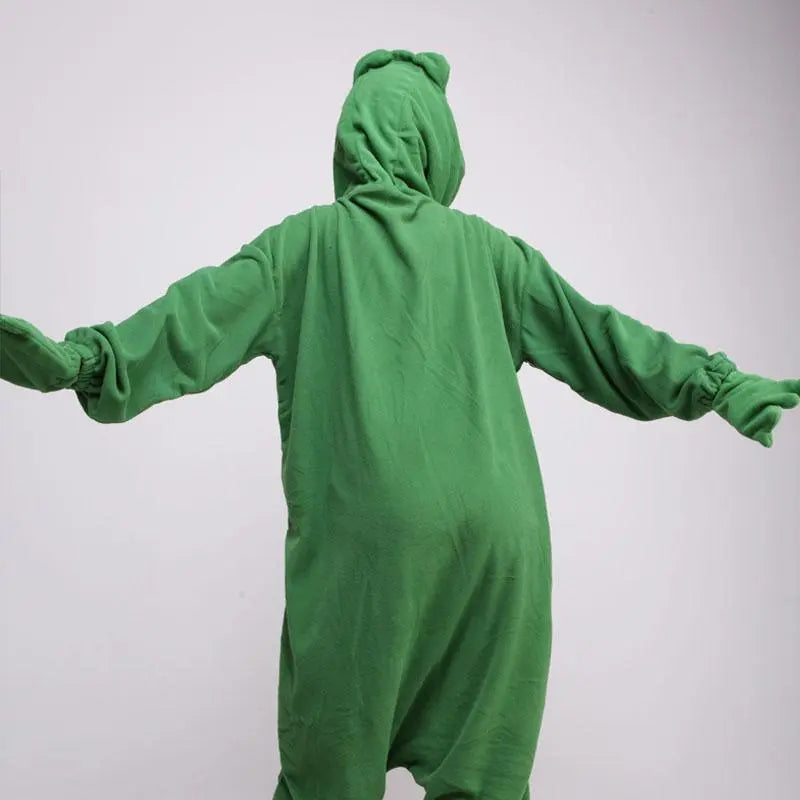 Green Frog Onesies Hoodie Costume Kigurumi Pajamas - Pajamasbuy