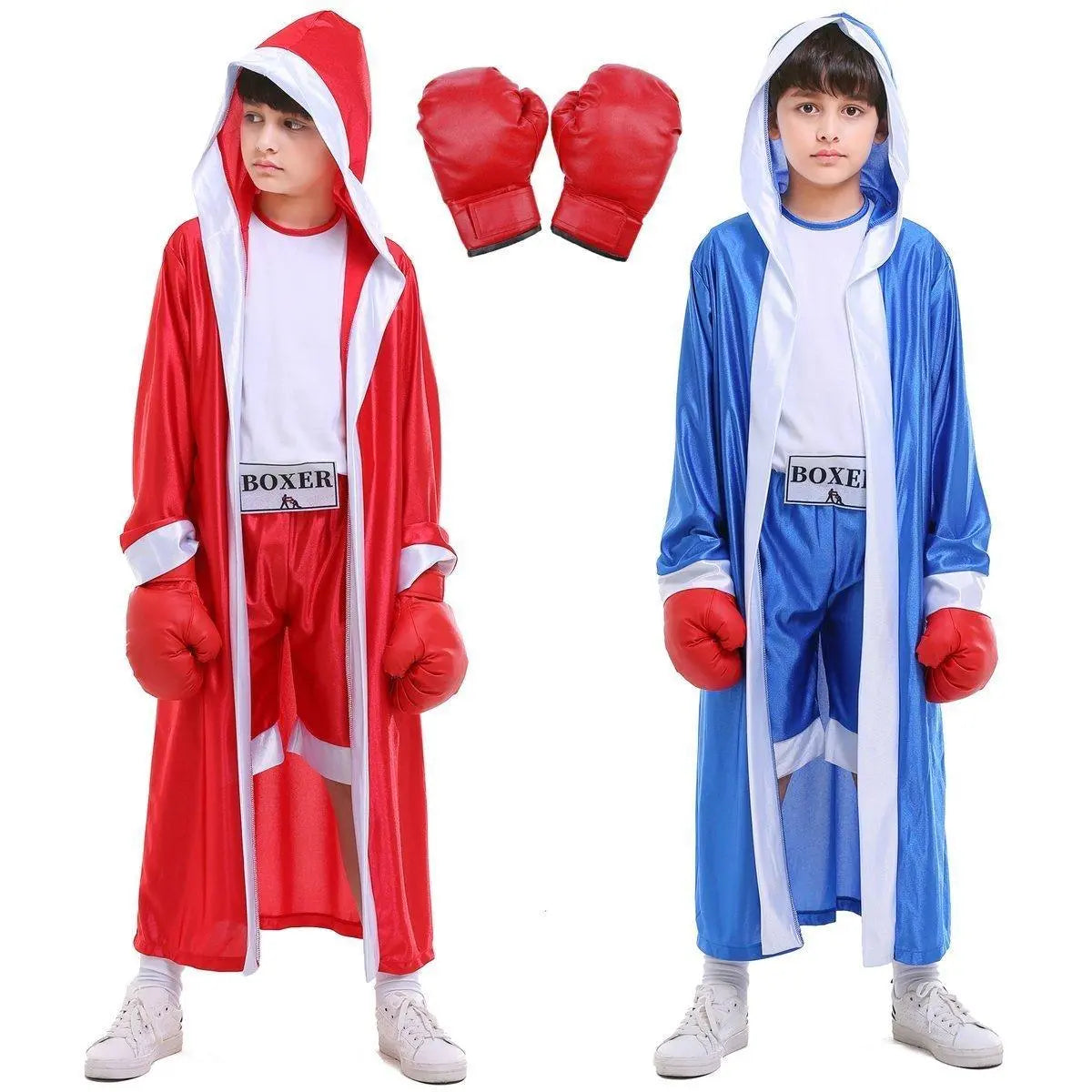 Halloween Child Boys Champion Boxer Uniform Costume Sportswearing - Pajamasbuy