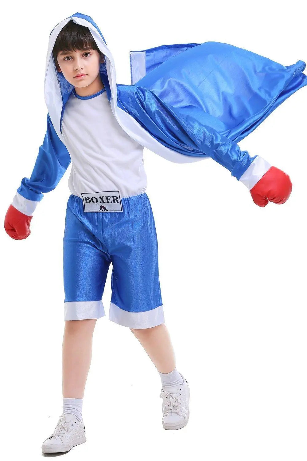 Halloween Child Boys Champion Boxer Uniform Costume Sportswearing - Pajamasbuy