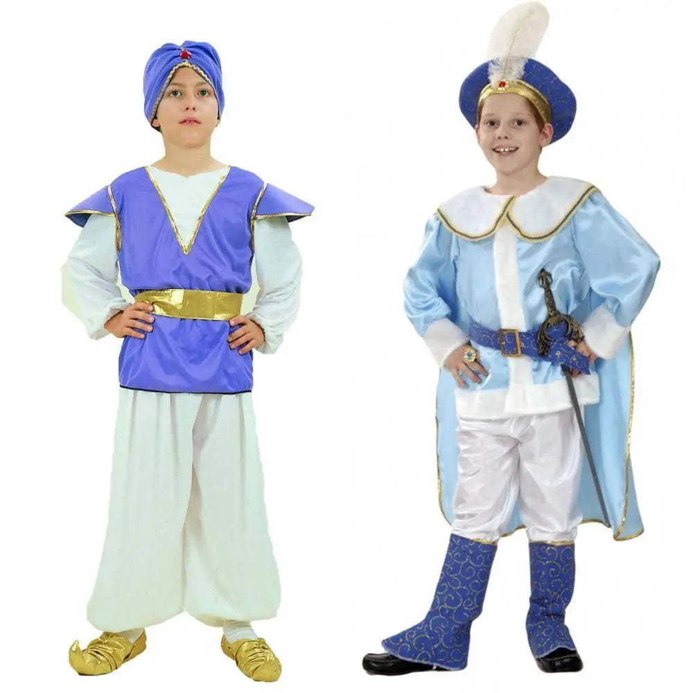 Halloween Kids Boys India Aladdin Prince Cosplay Costume - Pajamasbuy