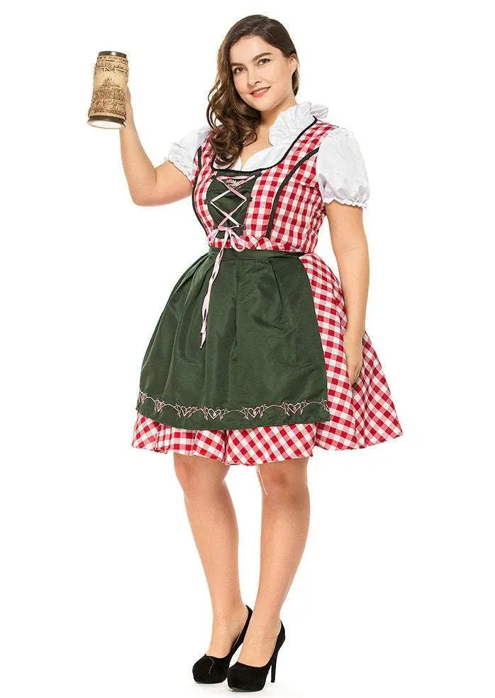 Halloween Plus Size Women German Beer Oktoberfest Cosplay Costume - Pajamasbuy