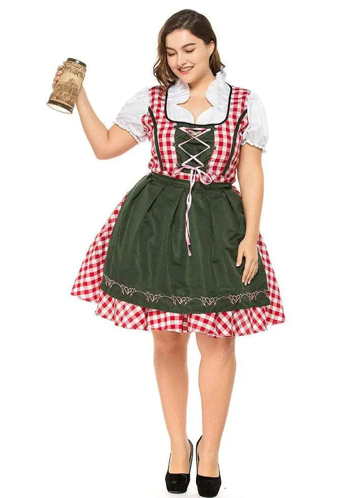 Halloween Plus Size Women German Beer Oktoberfest Cosplay Costume - Pajamasbuy