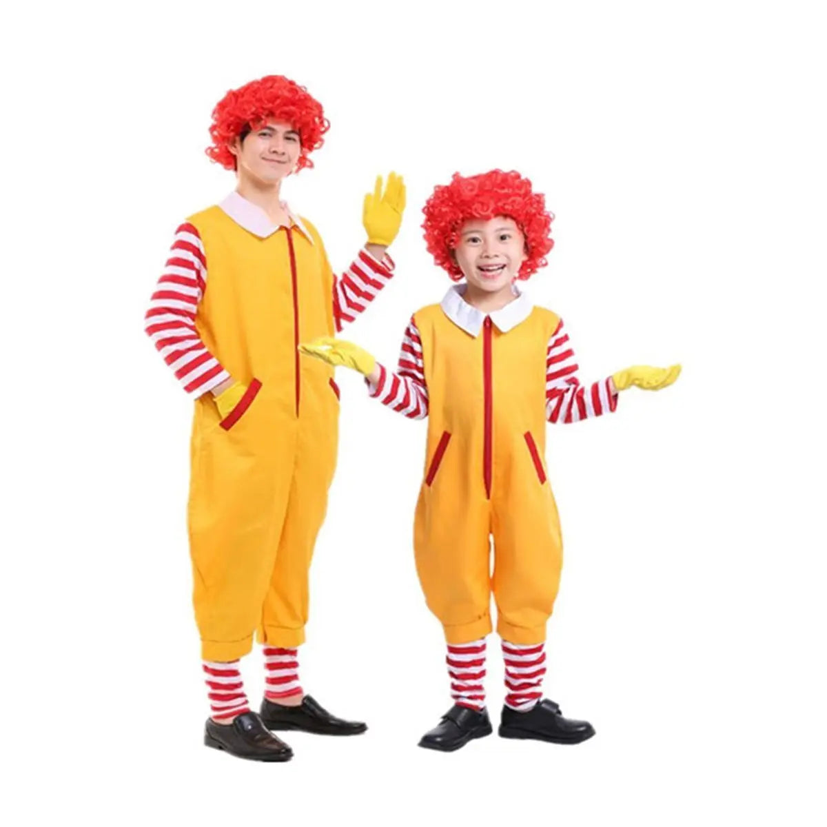 Halloween Uncle Ronald McDonald's Cosplay Jumpsuit Matching Costume - Pajamasbuy