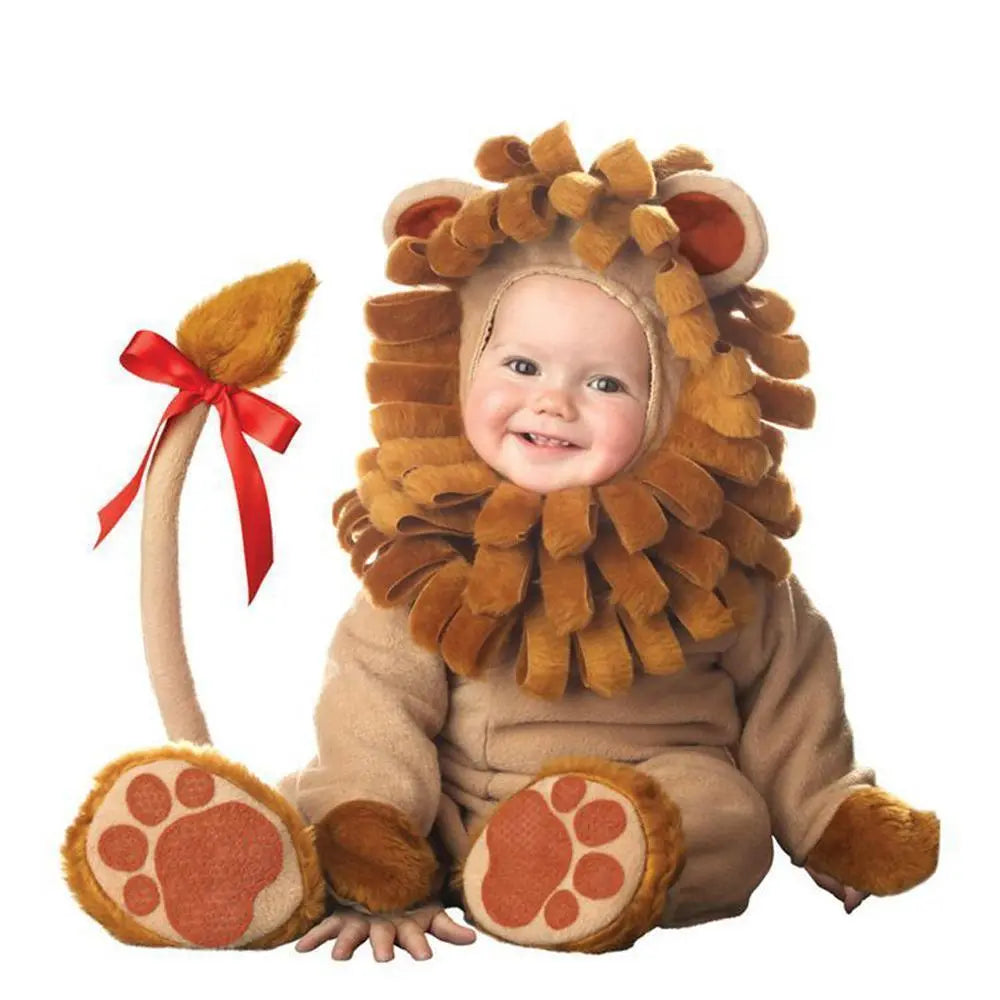 Infant Baby Lion Romper Kigurumi Toddler Anime Costume - Pajamasbuy