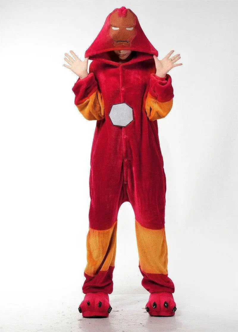 Iron Man Costumes Kigurumi Onesies Pajamas Adult - Pajamasbuy