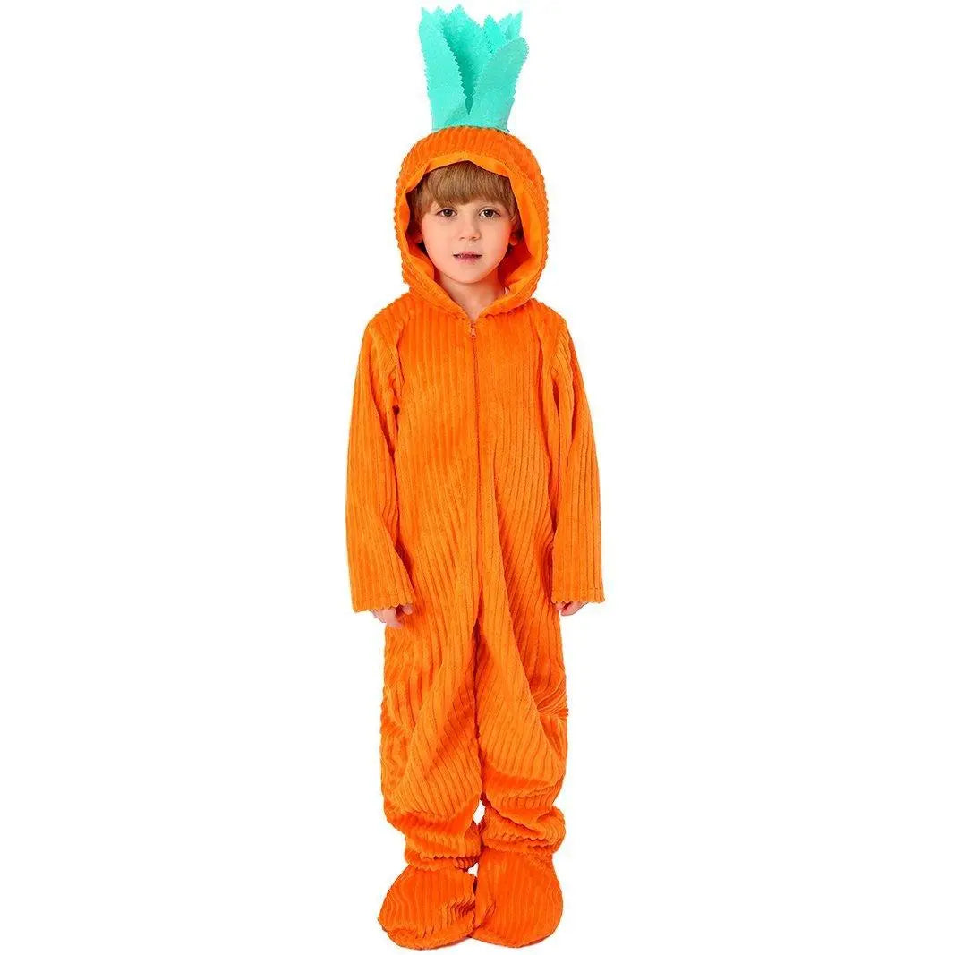 Kids Children White Rabbit Bunny Carrot Party Cosplay Halloween Easter Costume - Pajamasbuy