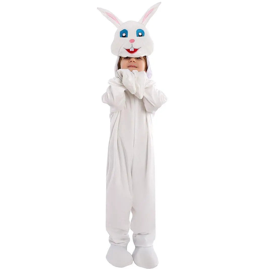 Kids Children White Rabbit Bunny Carrot Party Cosplay Halloween Easter Costume - Pajamasbuy