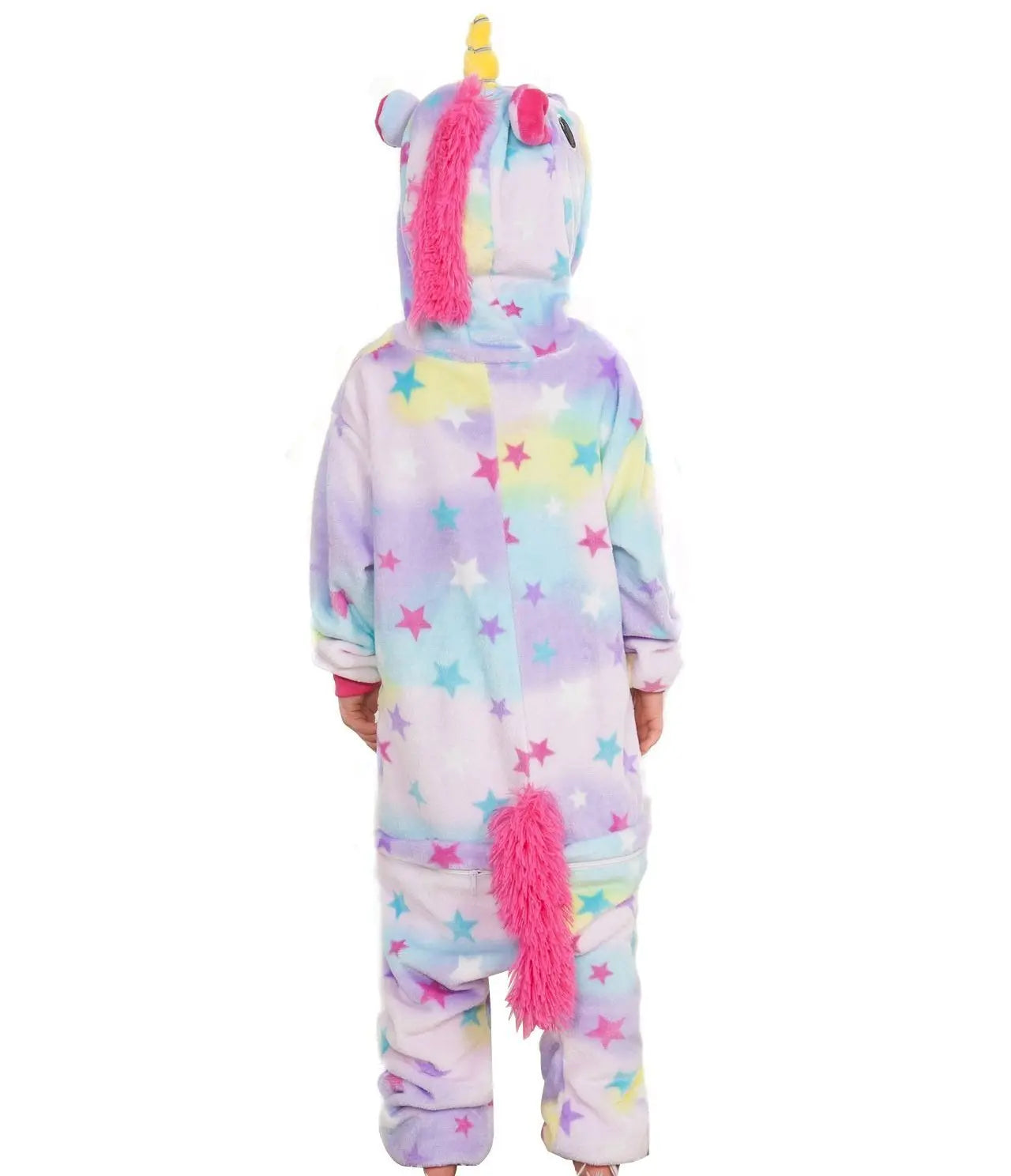 Kids Dreaming Star Print Unicorn Kigurumi Onesies Pajamas - Pajamasbuy