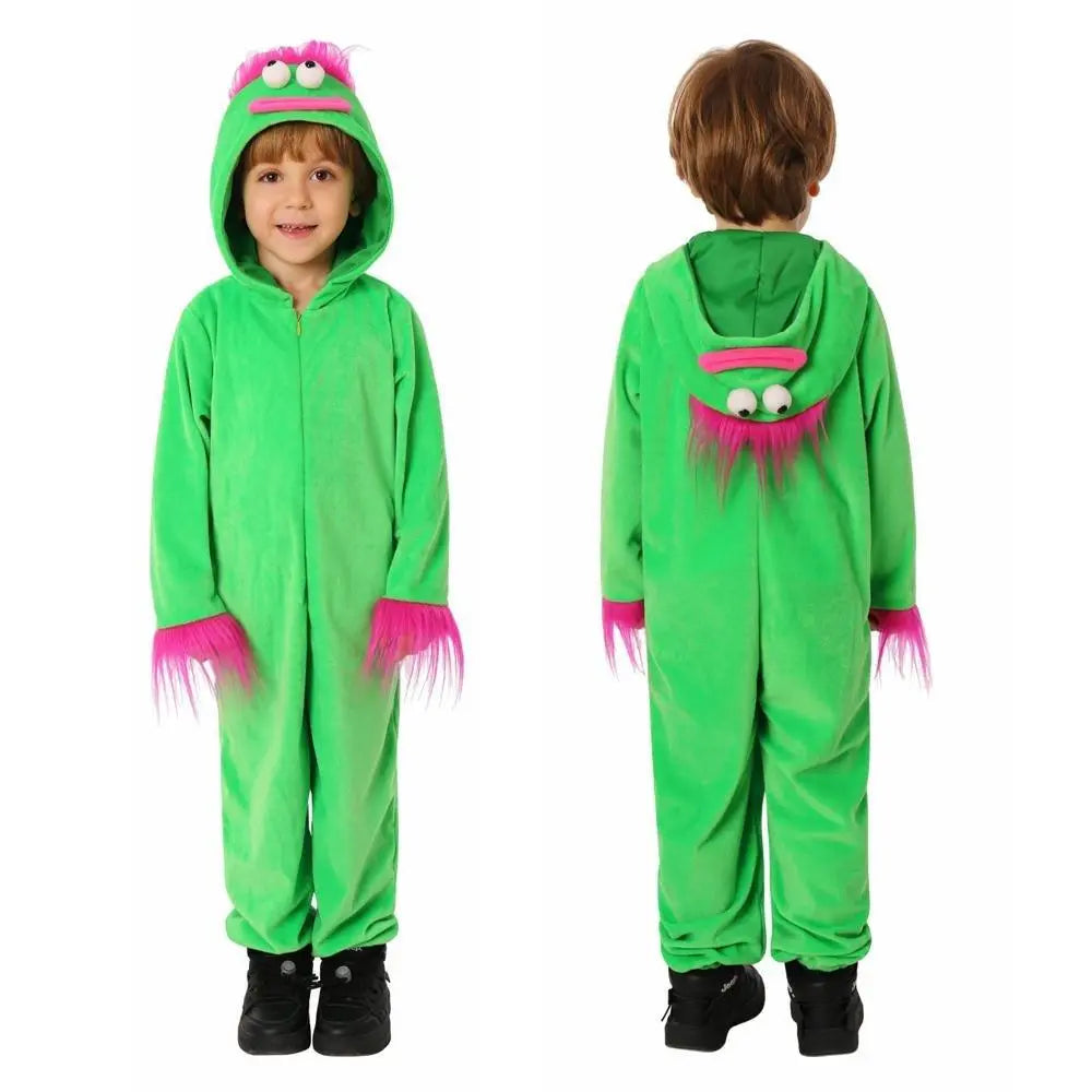 Kids Green Ugly Doll Jumpsuit Party Cosplay Costumes Halloween - Pajamasbuy