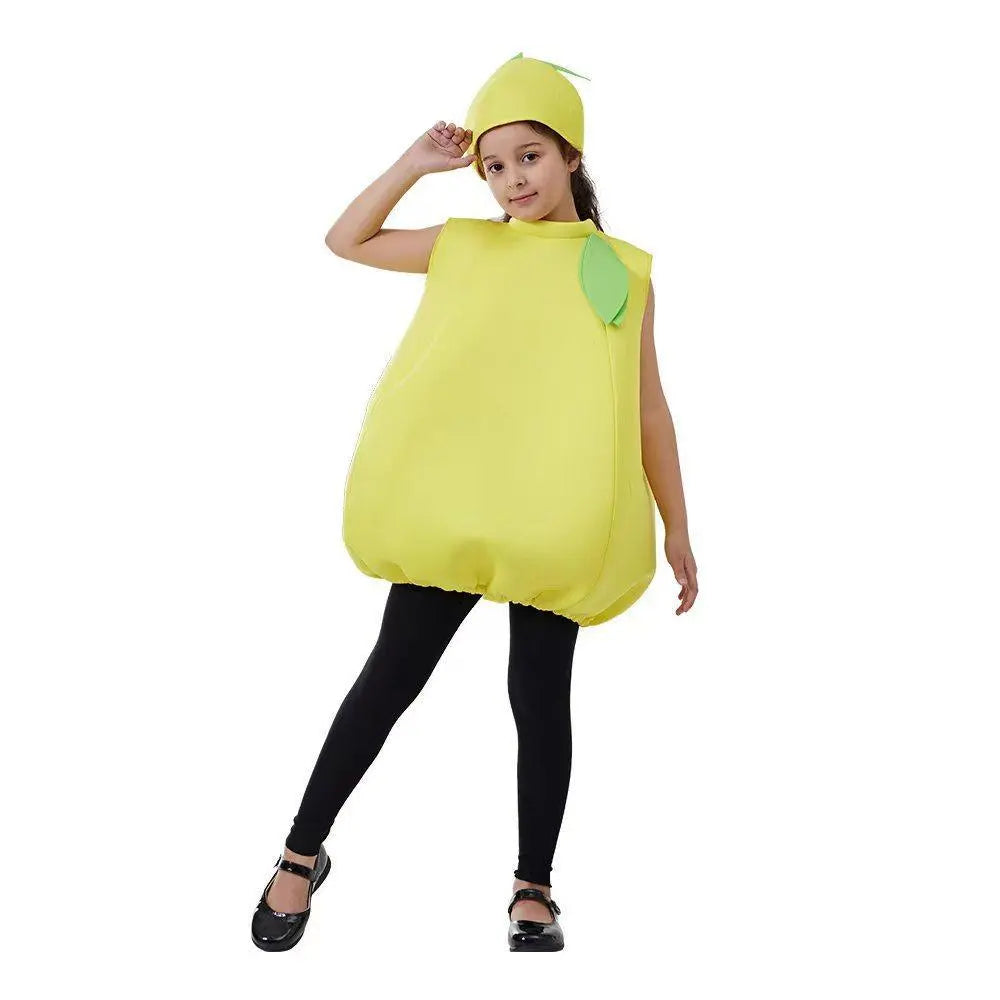 Kids Lemon Baby Fruit Jumpsuit Halloween Cosplay School Party Costumes - Pajamasbuy