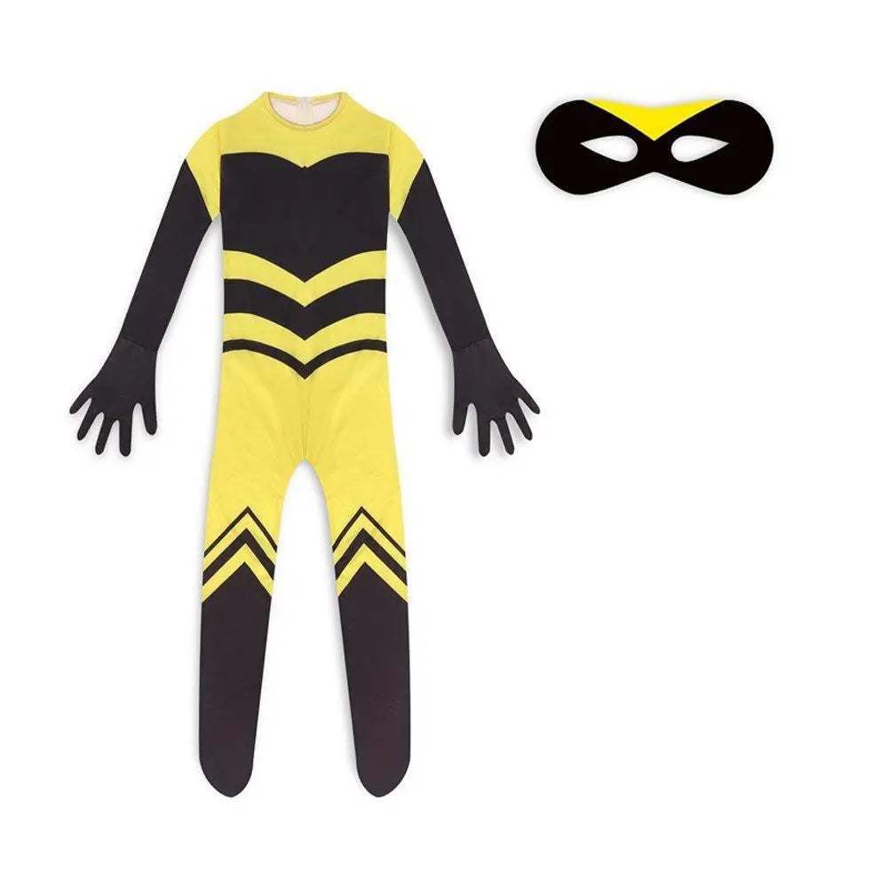 Kids Miraculous Ladybug Queen Bee Cosplay Costume Halloween Jumpsuit - Pajamasbuy